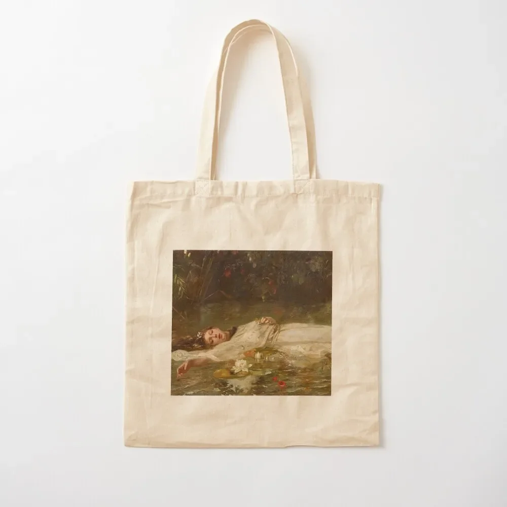 Ophelia by Friedrich Wilhelm Theodor Heyse Tote Bag great bag foldable reusable bag Canvas Tote