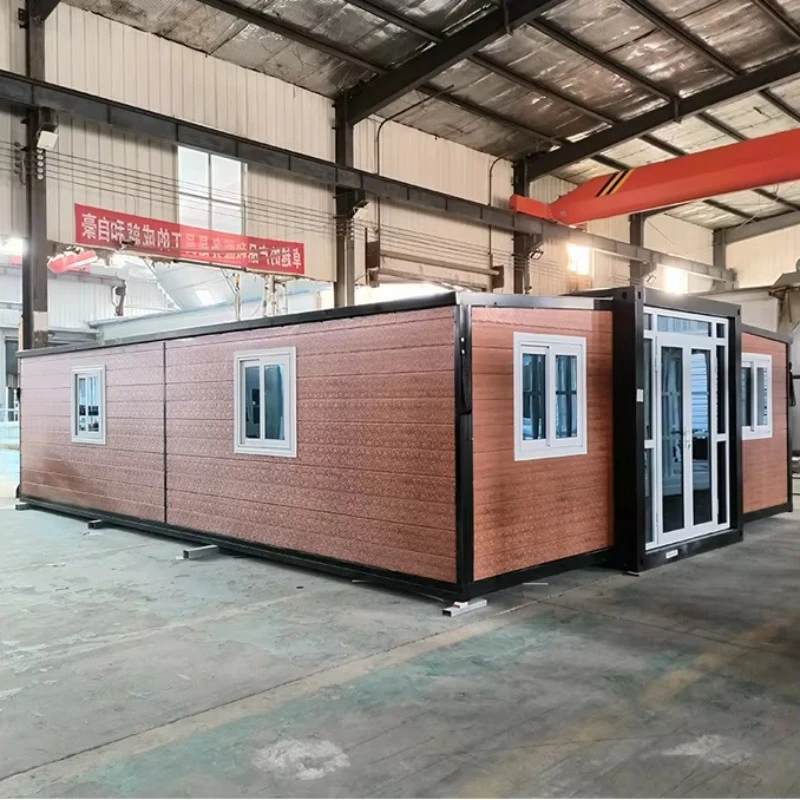 المنازل المتنقلة 20ft 40ft توسيع حاوية قابلة للطي منزل المنازل الصغيرة جاهزة للشحن مع الحمام والمطبخ منزل صغير متنقل