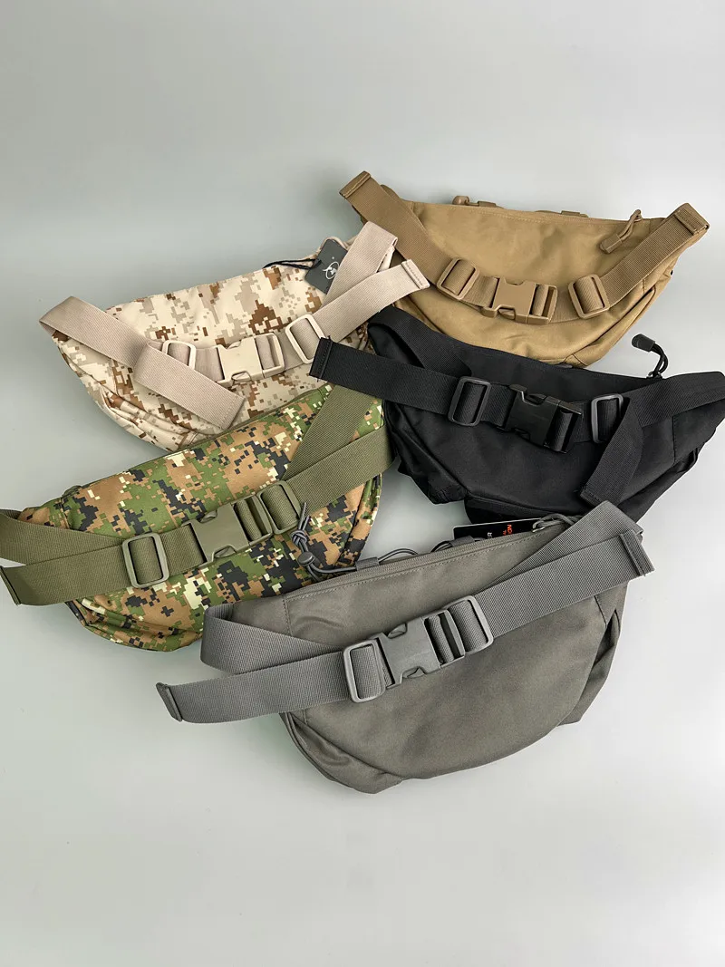 MOLLE cheat system! Outdoor military camouflage tactical waist bag, fishing canvas, hiking chest bag