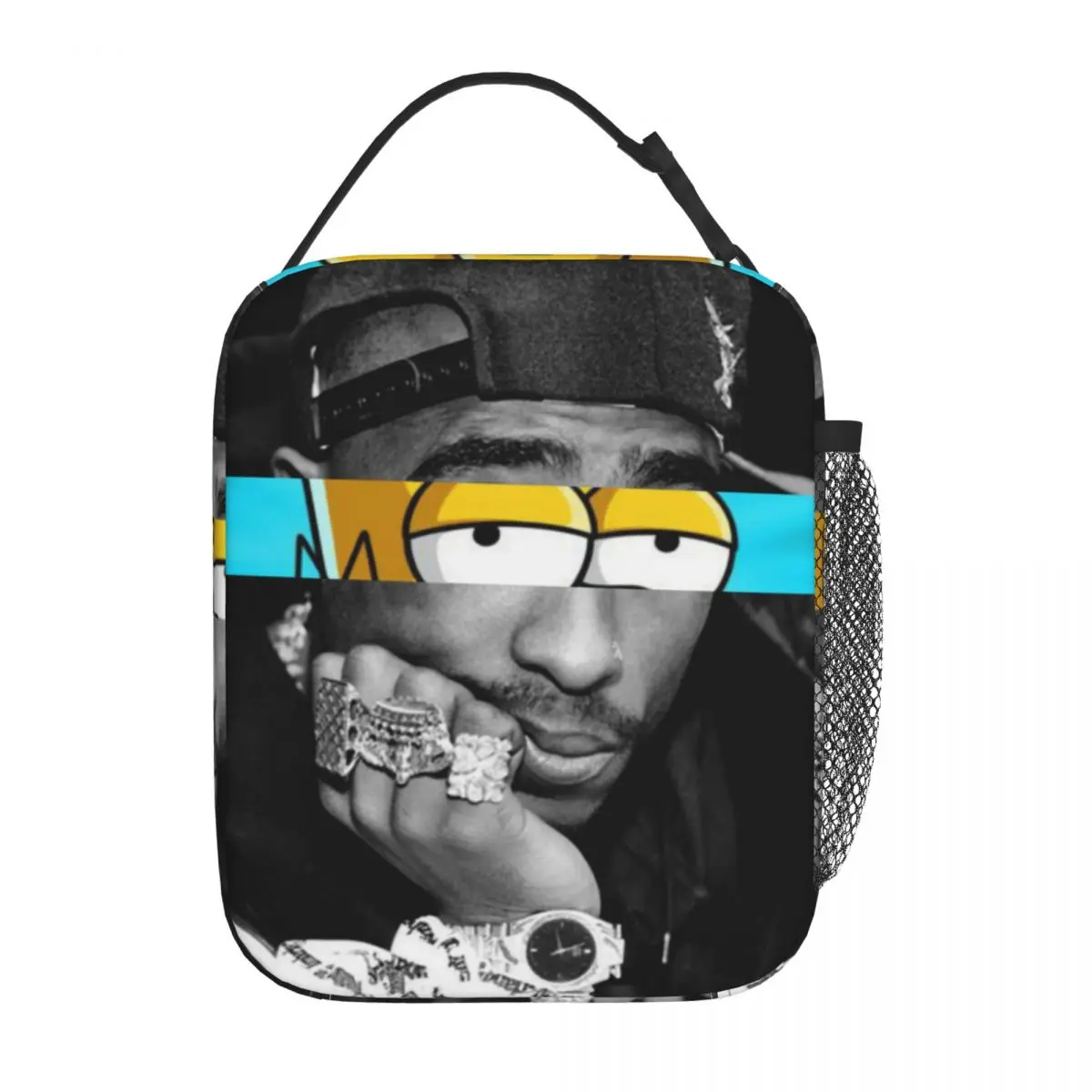 Tupac 2pac Insulated Lunch Bags Thermal Bag  Lunch Container Hip Hop Leakproof Tote Lunch Box Bento Pouch Office Picnic