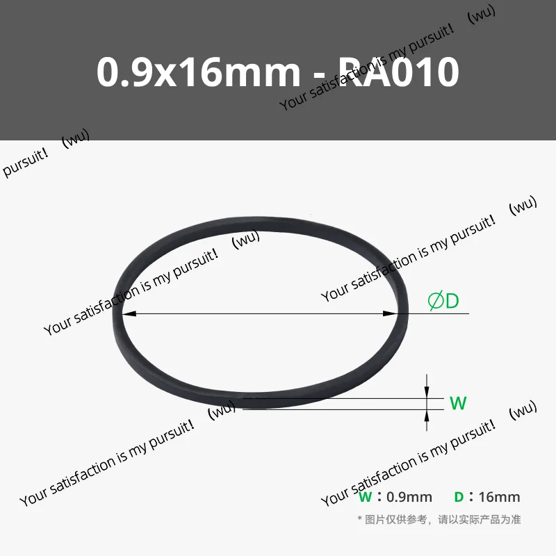 100 pcs for Bambu lab 0.9x16mm black rubber strap 3D printed model standard part