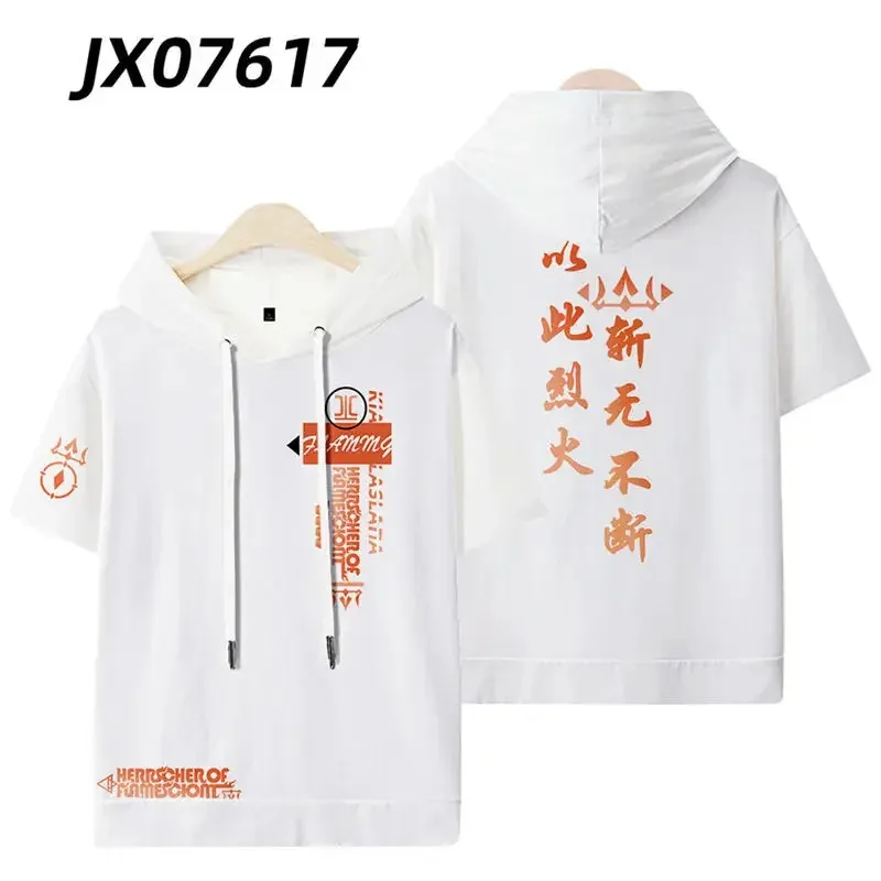 Honkai Impact 3 Herrscher de Flamescion Kiana Kaslana Impressão 3D Camiseta Mulheres Homens Manga Curta Camiseta Engraçada Camisetas Gráficas Cosplay