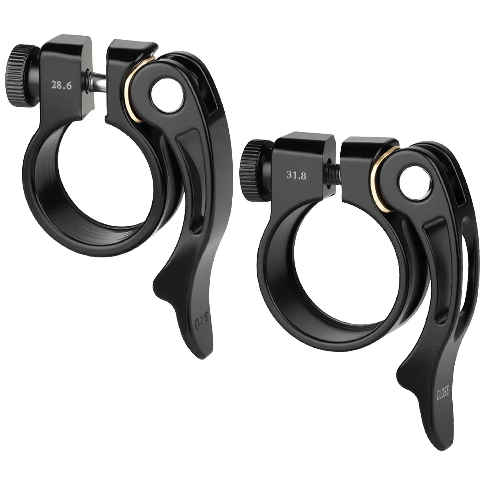 Bicycle Seat Post Clamp Quick Release For 28.6/31.8mm Folding Bicycle Seat Tube Aluminum Alloy Bicycle Seatpost Saddle Lock
