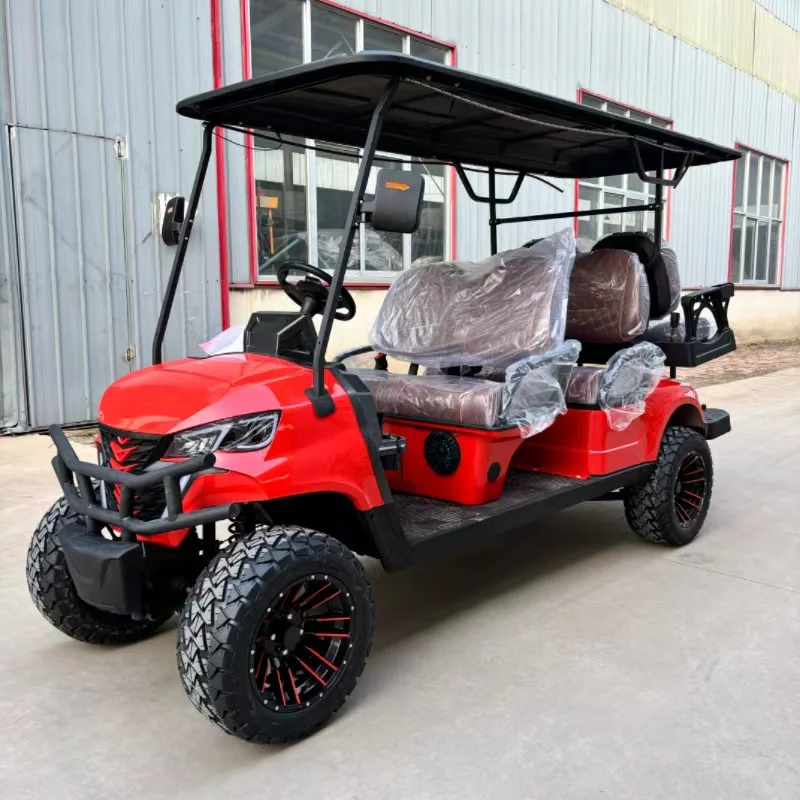 4 Wheel Drive Adult Golf  Car Lithium Battery Powered Golf Cart Off Road Tire Street legal 4/6 Passengers Electric Golf Cart