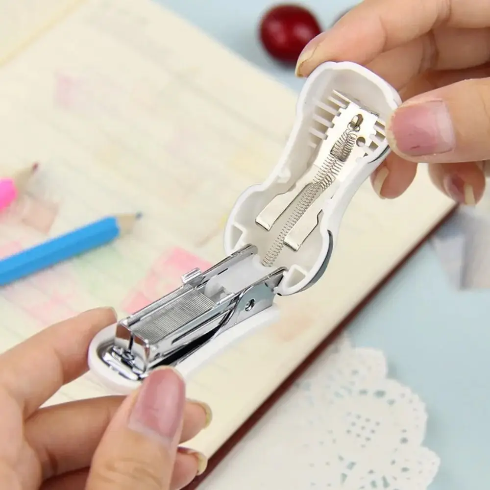 Office Supplies Cartoon Stapler Set Panda Shaped Mini Paper Binding Portable Little Animals Book Binder Students