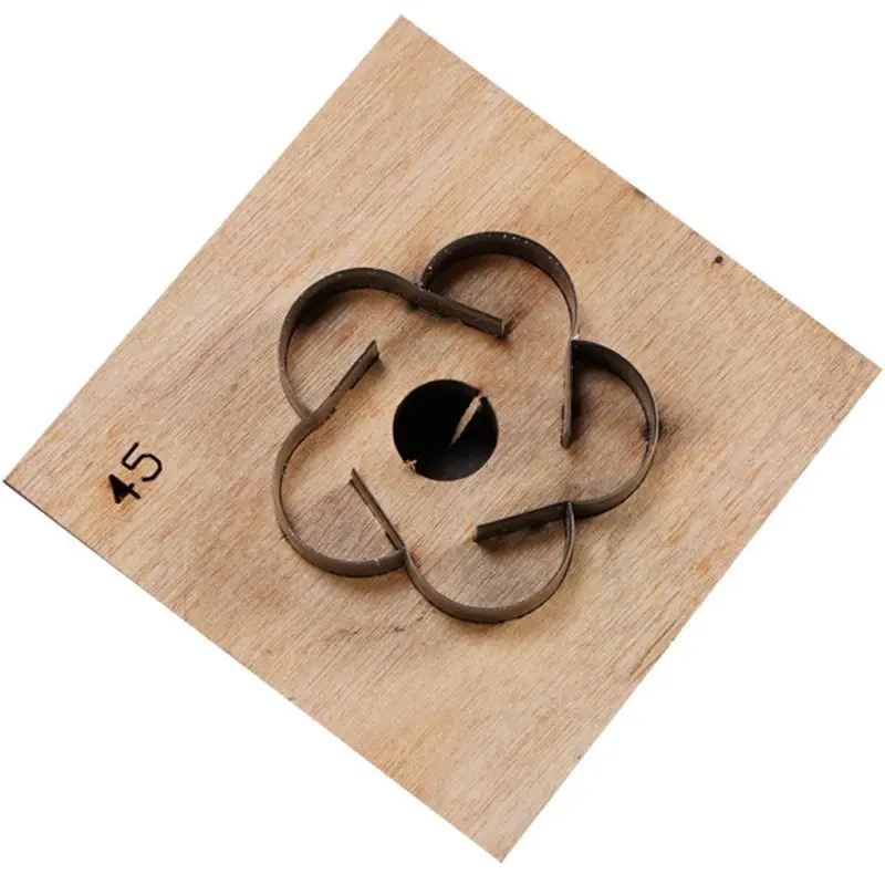 Leather Hydrangea Pendant Template Wooden Punching Die Cutting Mould Stencil Leather Mold Jewelry Making Art Crafts Tool