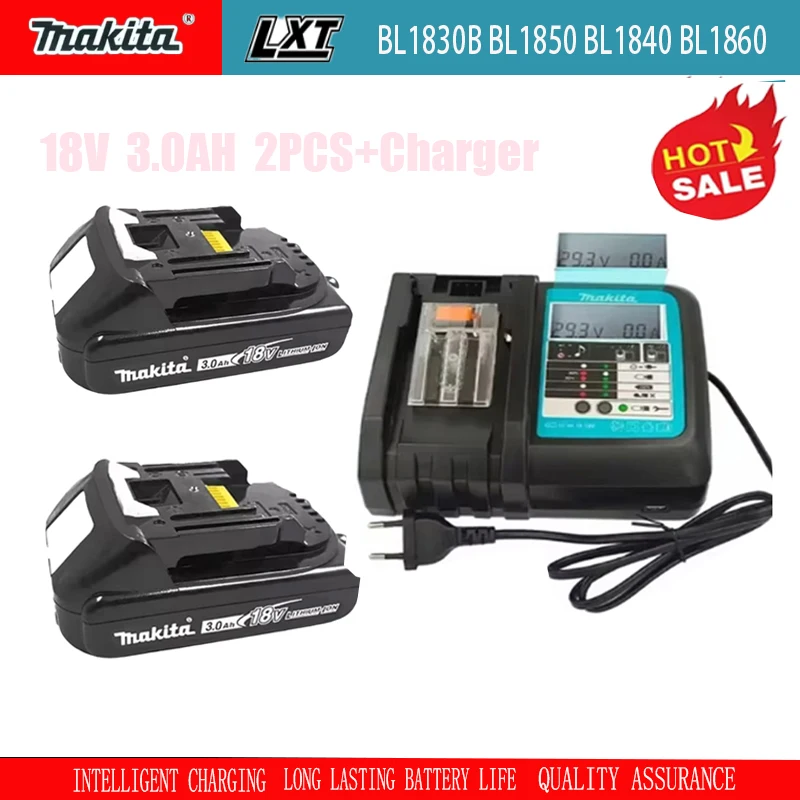 100% original Makita 18V 5.0Ah Rechargeable Battery ,For Makita BL1830 BL1830B BL1840 BL1840B BL1850 BL1850B Power Tools Battery