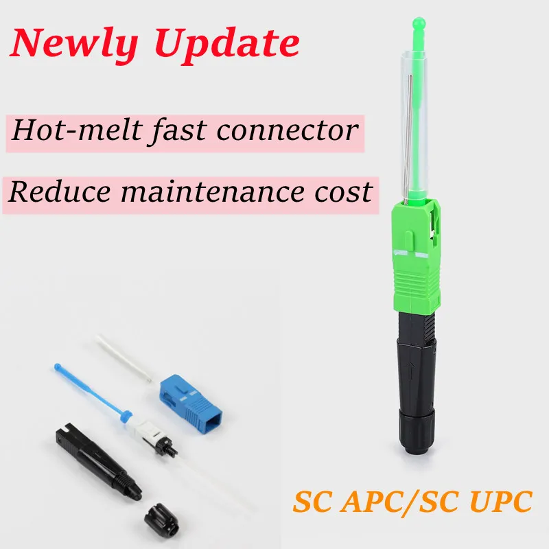 

SC APC/UPC Quick Connector Optical Fiber Fusion FTTH Fast Adapter SC/UPC SOC Splice On Connector Optical Fiber Fast Connector