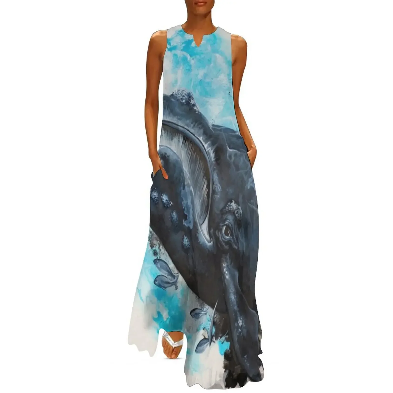 

Right Whale Long Dress summer dress womens 2025 Woman clothing Women's dresses Dress