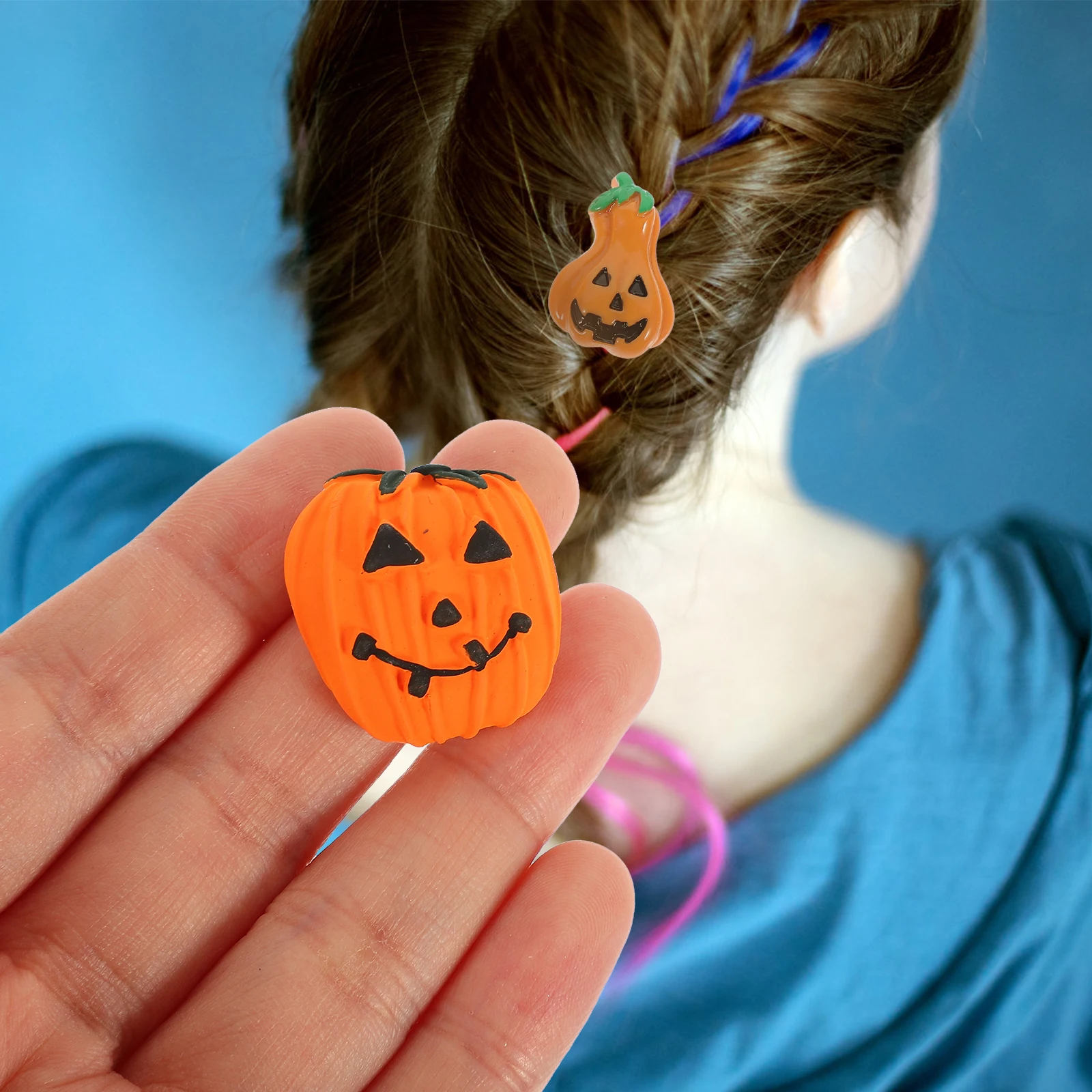 ชาร์มฟักทองฮาโลวีน 24 ชิ้น เรซิ่นแบบแบน สำหรับตกแต่งเคสมือถือ ทำเครื่องประดับ งานฝีมือ และสมุดภาพ