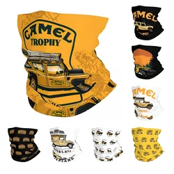 Camel Trophy Defender-Bandana para cuello de moto, pasamontañas amarillo para coche, diadema multifuncional para ciclismo, Unisex, a prueba de viento, 110