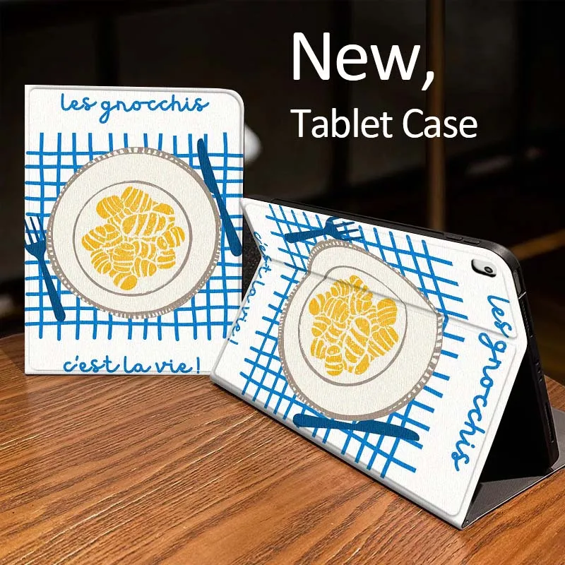 

Blue Checked Placemat Pattern For iPad Pro 10th 11th 5th 6th 7 8 9 2 gen 11 13 M4 M5 10.2 9.7 12.9 10.5 10.9 Inch Tablet Case