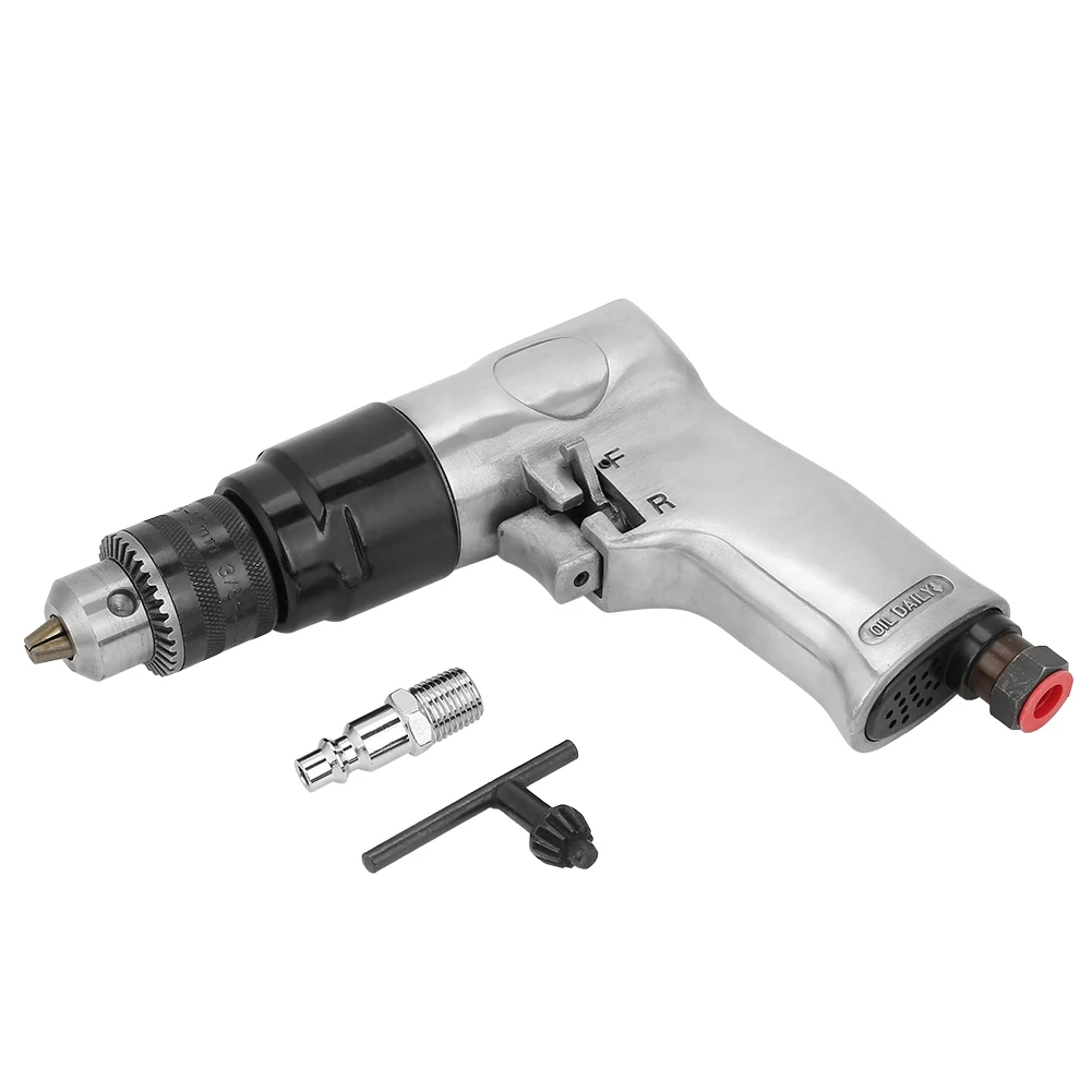 

3/8" 1700rpm High Speed Pneumatic Drill Reversible Rotation Air Drill Tool For Hole Drilling