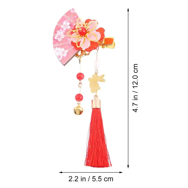 2pcs Japanese Style Tassel Hairpin Hair Accessories Cherry Blossom Tassel HeaddressExquisite Hair Clip Women Fashion Headdress