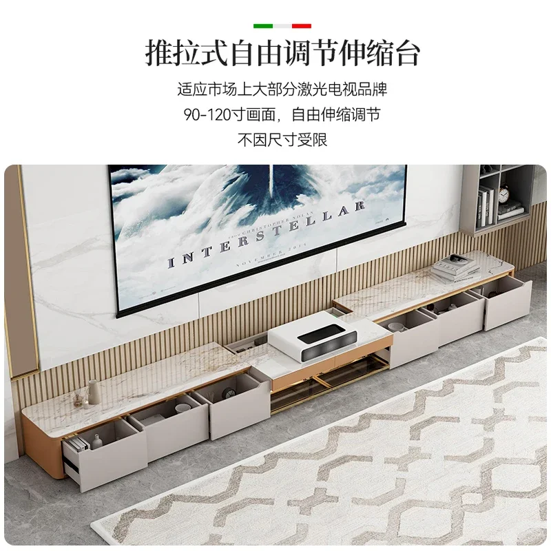 Laser TV Cabinet and Tea Table Combination Modern Simplicity