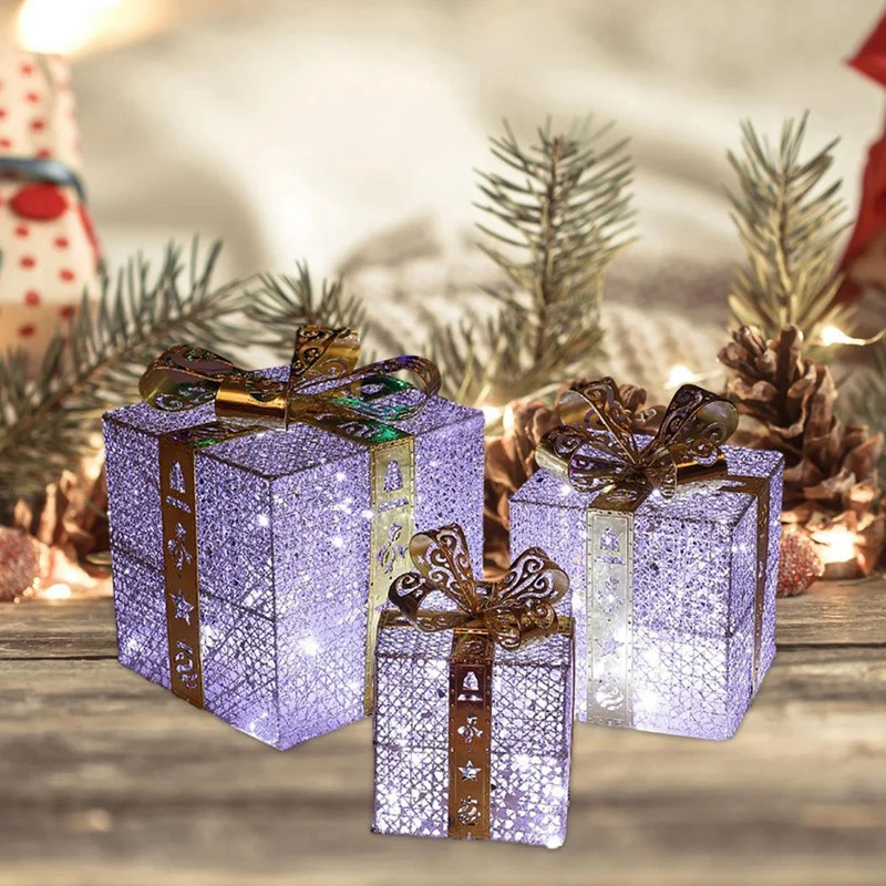 

Christmas Decoration Gift Box Three-Piece Set BJAS
