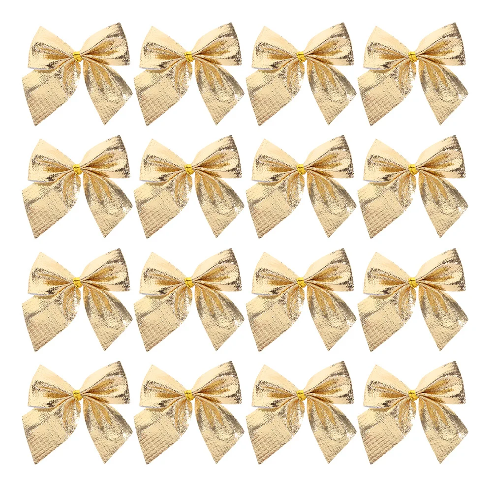 

60Pcs Mini Christmas Bows Colorful Flocked Small Bows for Holiday Tree Decorations Garlands Wreaths Gift Wraps Festive Craft