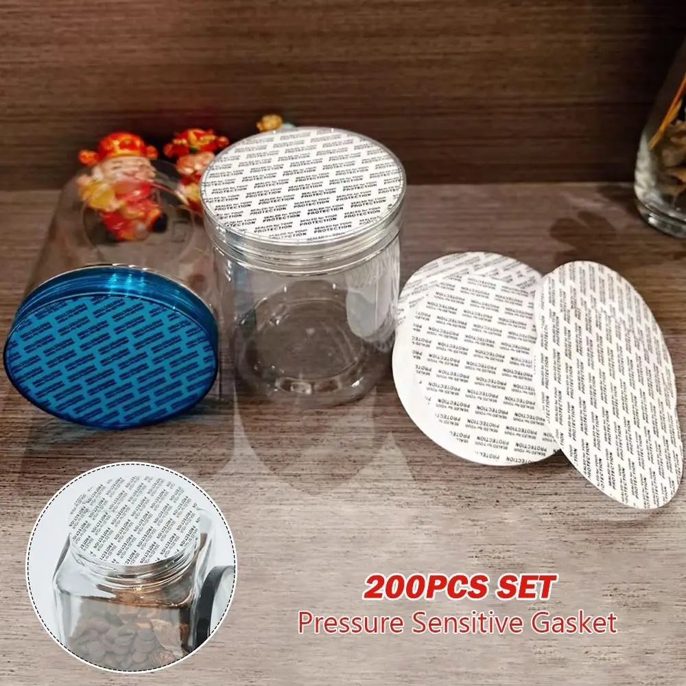 200Pcs Set 20MM-95MM Pressure Sensitive Gasket Pressure Sensitive Tamper Resistant Self-Adhesive Sealing Gasket