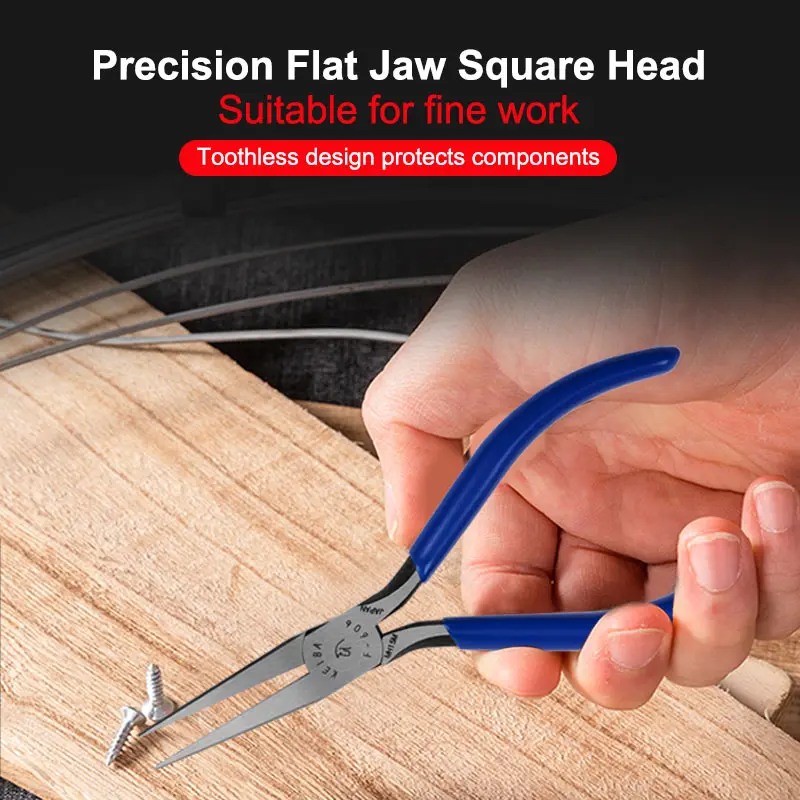 플랫 바늘 코 펜치 쥬얼리 비드 와이어 벤딩 만들기 니퍼 도구 장비 Toothless Long Nose Pliers Pinchers