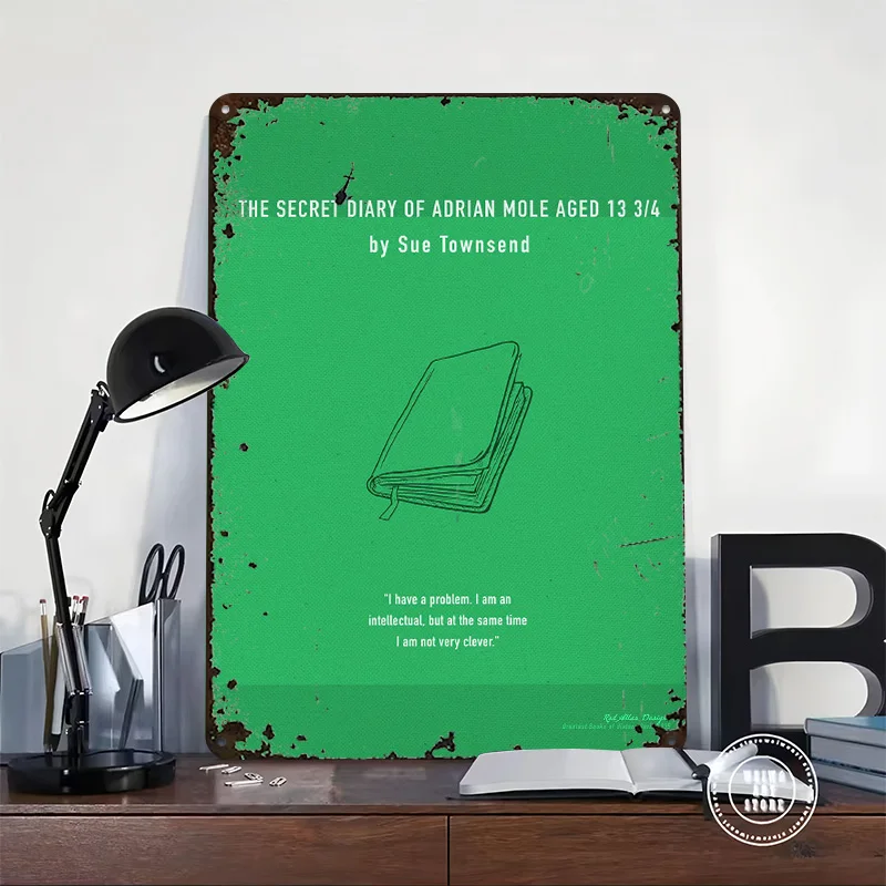 The Secret Diary of Adrian Metal Poster Customized Wall Art Retro Vintage Tinplate Signs for Modern Home Decoration Luxury House