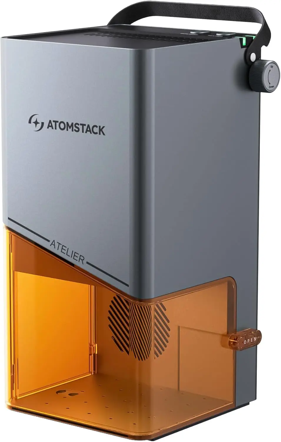 AtomStack Atelier AI Diode Laser Engraver with Built-in Camera, 12 Watt Diode Galvo Engraving Cutting - Ultrafast 4000mm/s