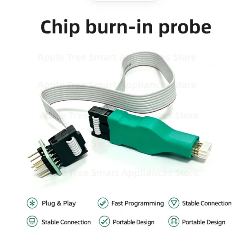 1PCS Sop8 Soic8 WSONVSON Chip Burner Cable for EEPROM Flash Chip Download Burn Write Probe Spring Needle
