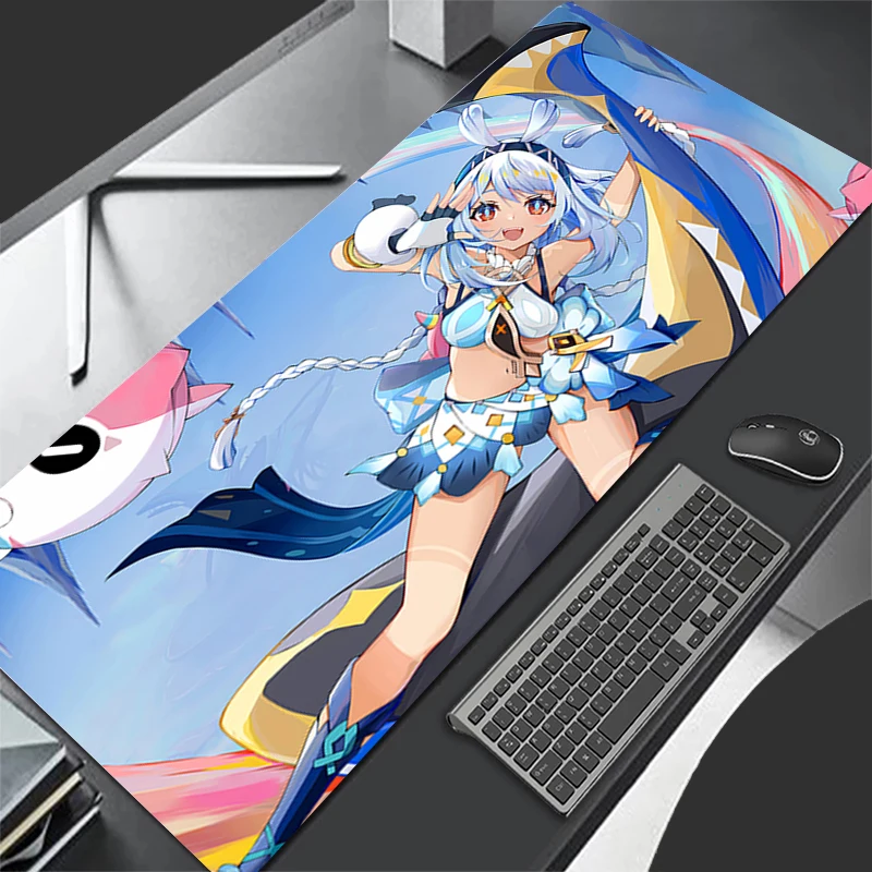Mousepad Computer Gaming Accessories Keyboard Pad Office PC Rubber G-genshin Impact Mualani Mouse Pad Decoracion Desk Mouse Mat