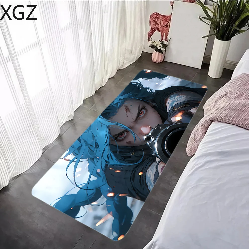 League of Legends Jinx bathroom living room non-slip carpet bedroom mat entrance door door mat floor decoration protective