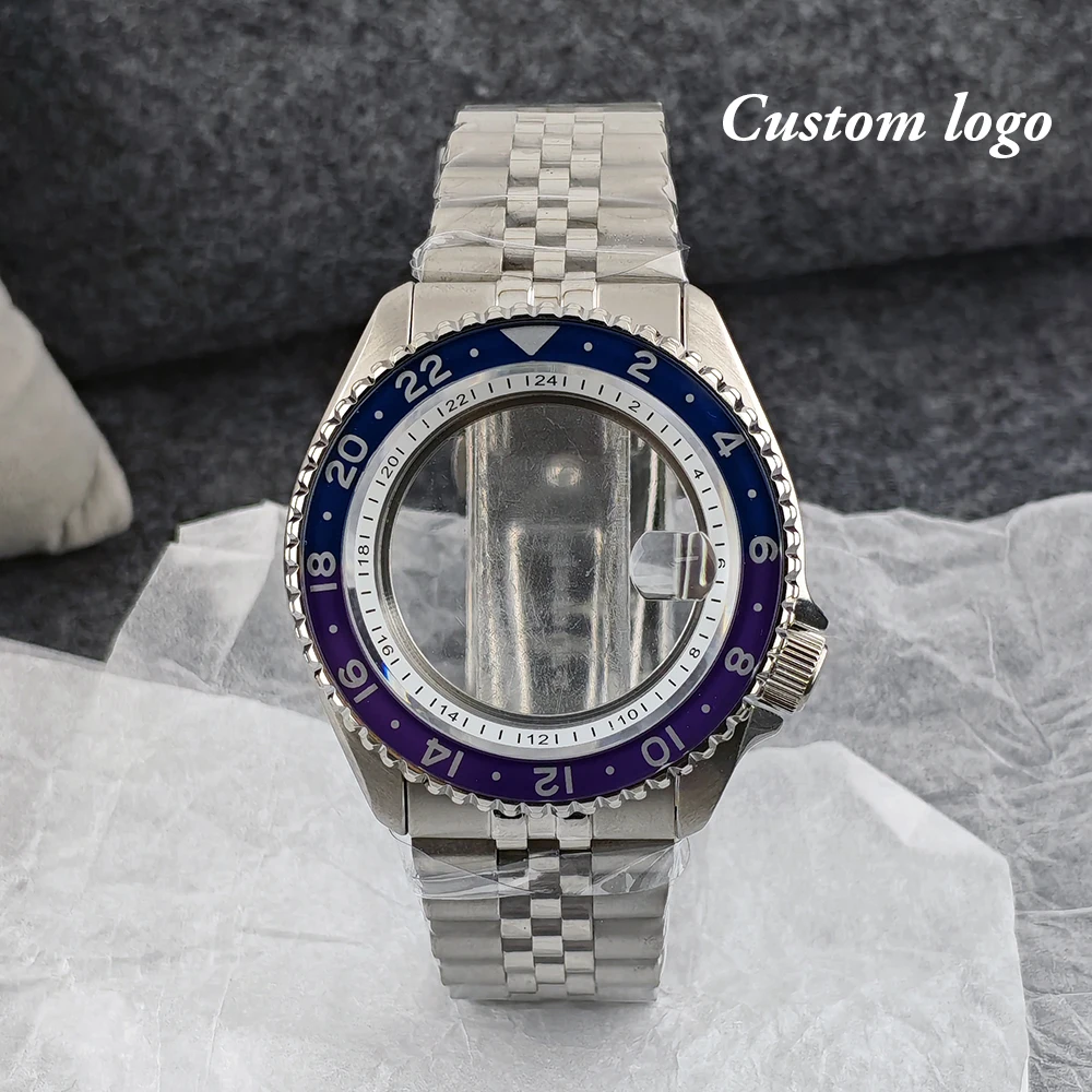 SKX007 Case NH34/NH35 case men's watch custom logo case stainless steel case suitable for NH34/NH35 movement watch accessories