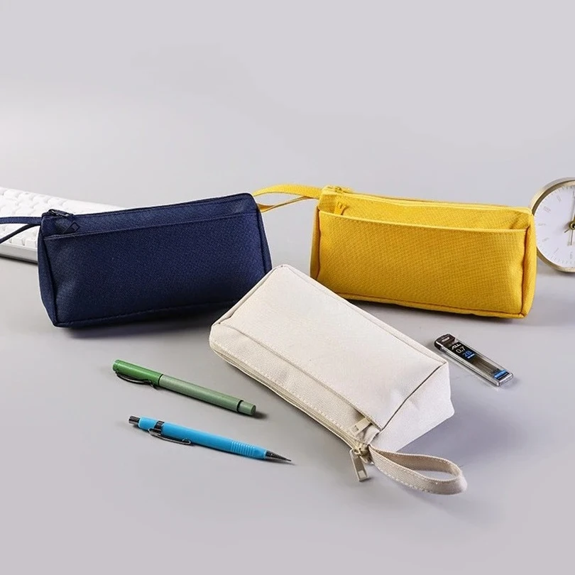 Neues tragbares Etui für Schreibwaren, Stifte und Bleistifte, Kosmetik-Reise-Organizer mit mehreren Fächern, einfaches Stiftetui, geeignet für Schule und Büro