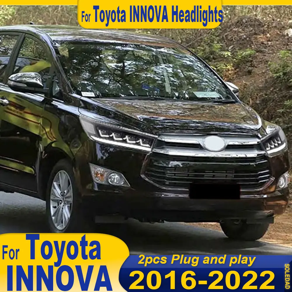 

auto Headlights for Toyota INNOVA 2016 2017 2018 2019 2020 2021 2022 LED Daytime Running Lights Running Streamer Turn Signal