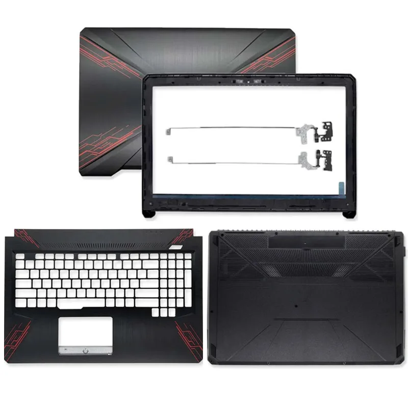 For FX80 FX80G FX80GD FX504 FX504G FX504GD FX504GE Repalce Cover LCD Back Cover Front Bezel Palmrest Bottom Cover Hinges