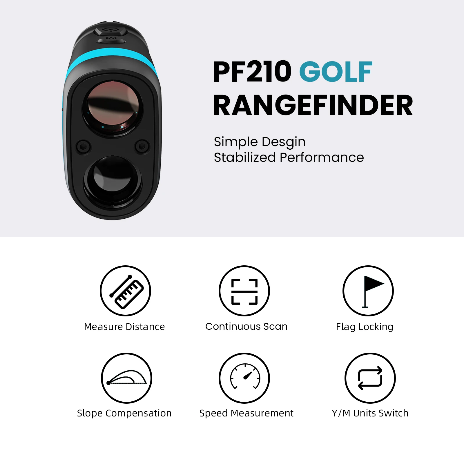 MILESEEY PF210 Range Finder,600M Golf Rangefinder,3-7days to Republic of Korea