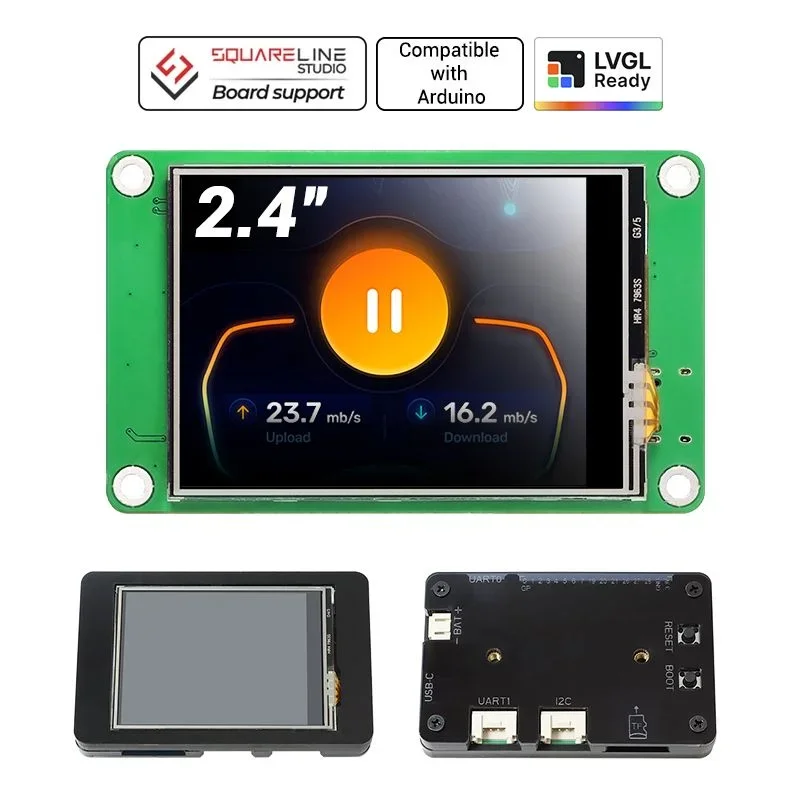 Hot Sale CrowPanel Pico 2.4 inch LVGL Display 320*240 TFT LCD Touchscreen with RP2040 Support C/C++/MicroPython