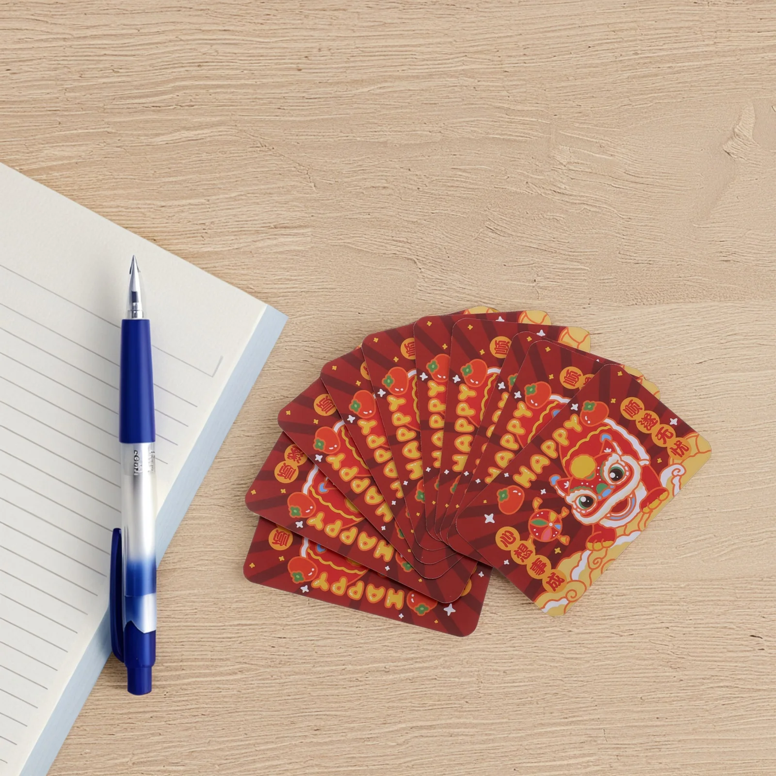 

30Pcs Cartoon New Year Scratch Off Cards Chinese Elements Kids Party Favors Lunar Festival Scratch Prize Fortune Game