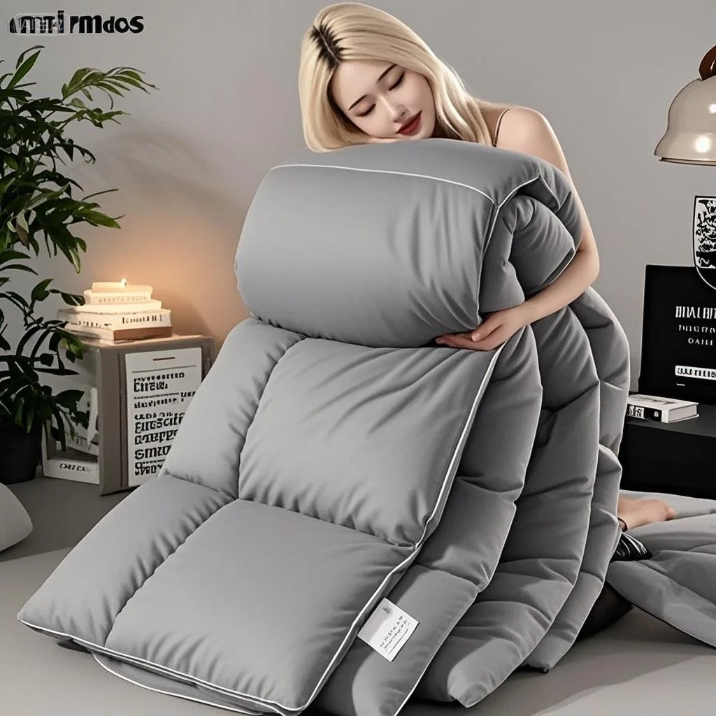 Thickened down Feather Quilt Five Star Hotel Standard Warmth Air Conditioner Compatible for All Seasons Single Double Size