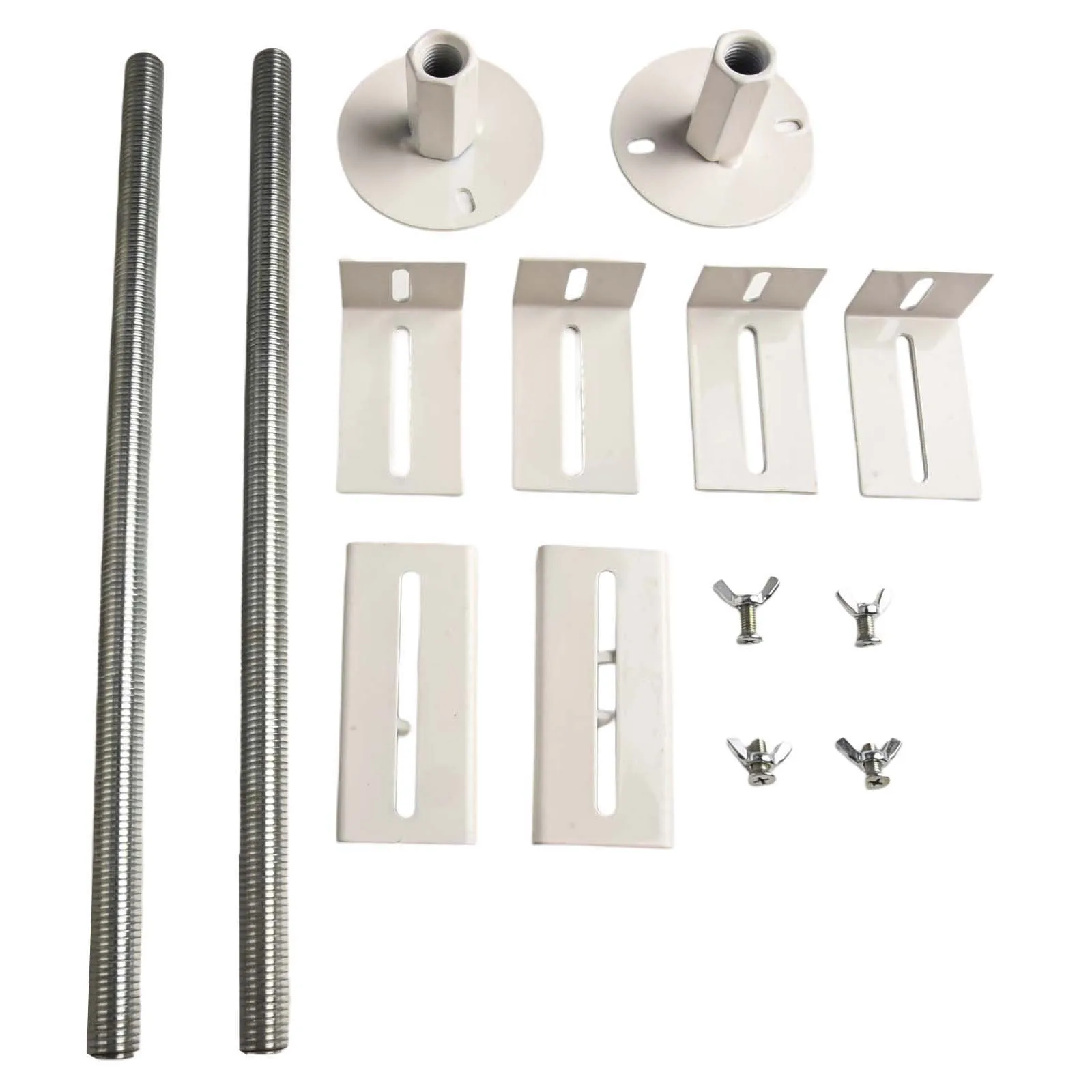 Adjustable Floor Mount Radiator Brackets 41 46cm Height Cast Iron Support for Secure Installation of Column Radiators