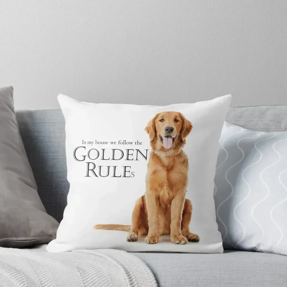 

The Golden Rules Throw Pillow pillow cover luxury Christmas Covers Christmas Pillows Decorative pillowcase pillow