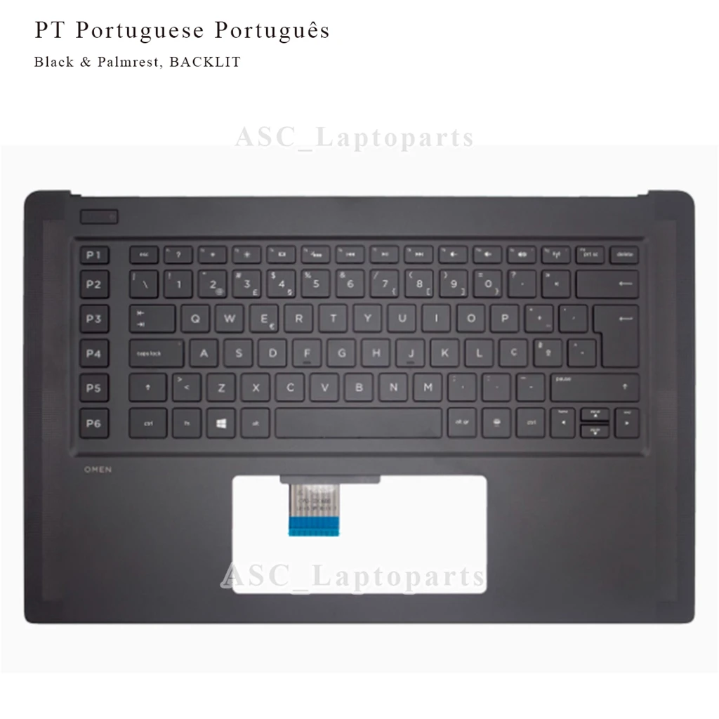 

New Portuguese Euro Keyboard for HP OMEN 15-5000 15-5000ep 15-5001ep 15-5002ep 15-5097ep 15-5098ep 15-5100ep 15-5250ep BACKLIT