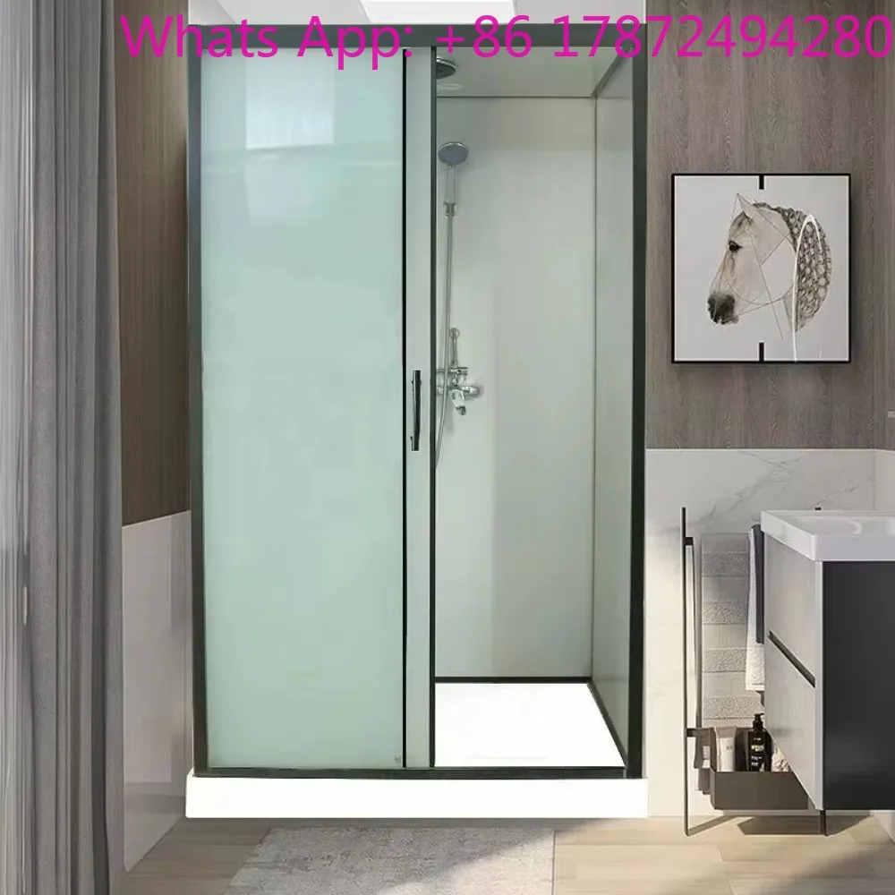 

Комплектный интегрированный санузел для домашнего использования, с унитазом-компактом и зонами сухой и влажной зонирования