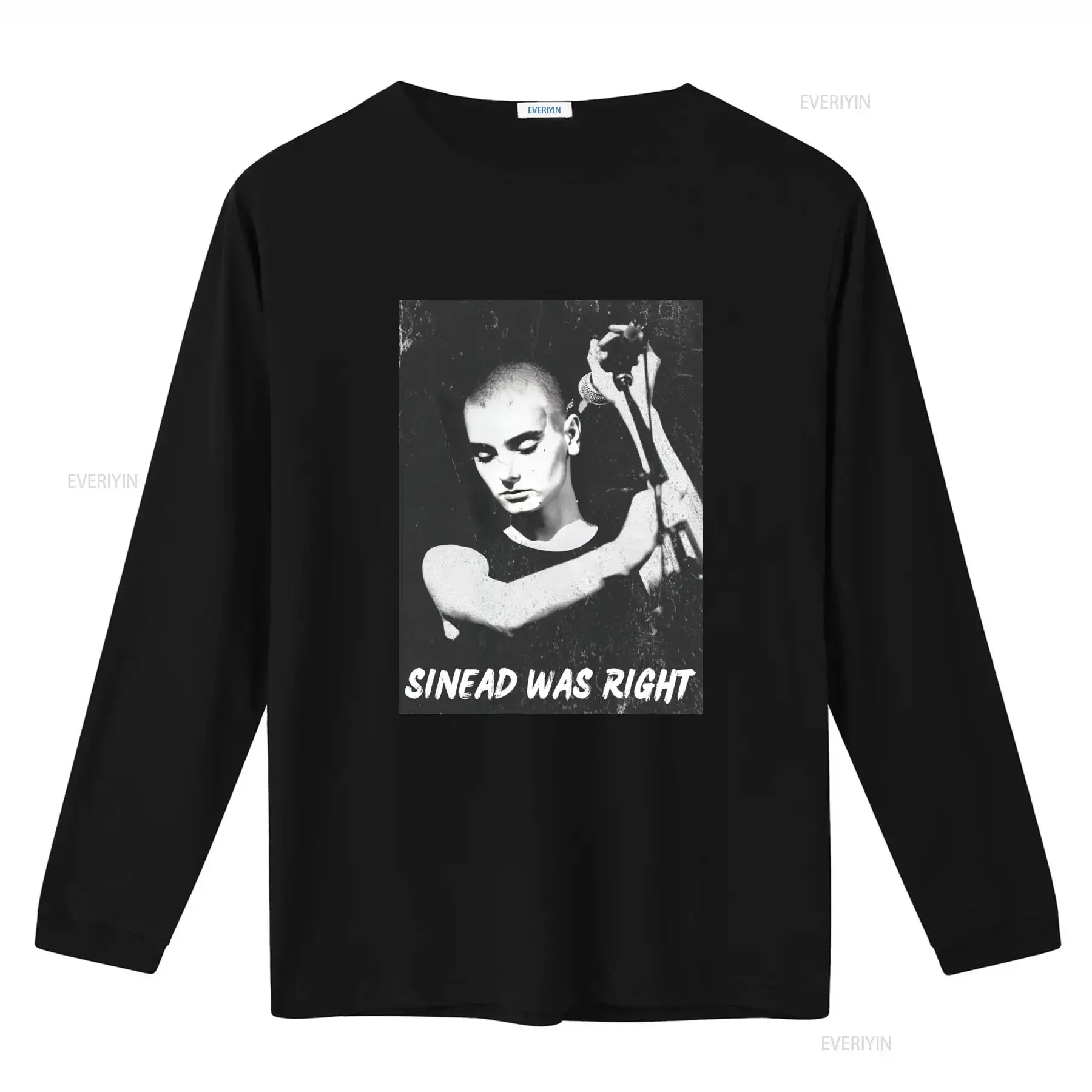 Sinead O Connor T Shirt Minimalist Vintage Aesthetic Distressed Design with 'SINEAD WAS RIGHT' Print Perfect for Retro vintage