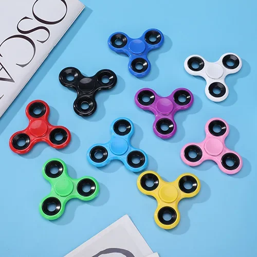 ABS Fidget Spinner EDC Spinner For Autism ADHD Anti Stress Tri-Spinner High Quality Adult Kids Funny Toys EDC Toys