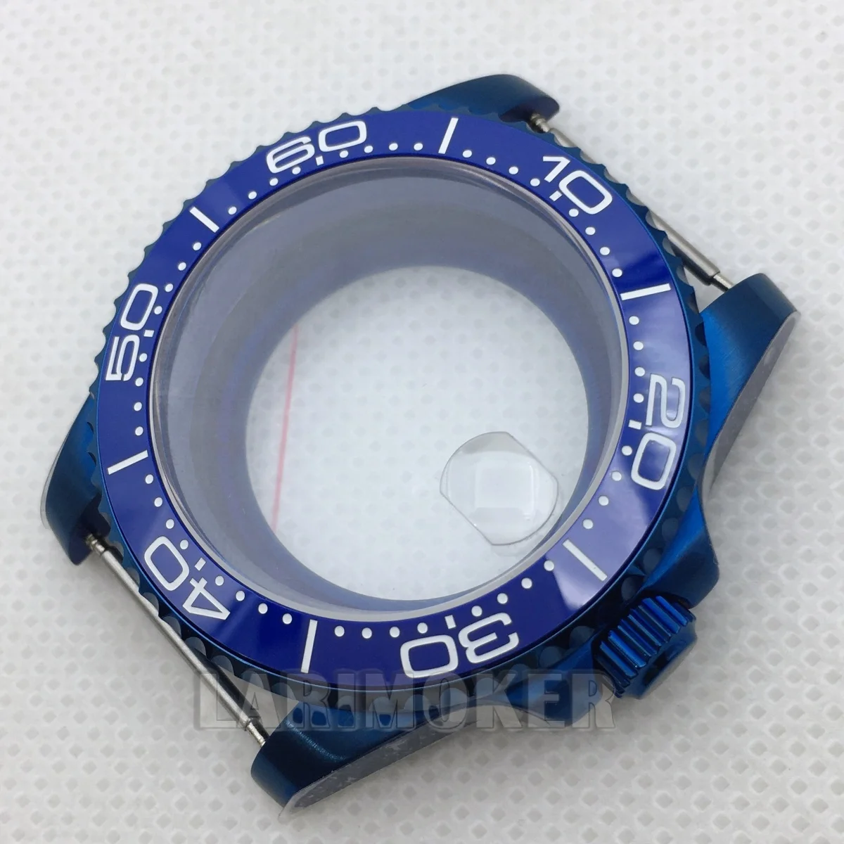 Caja NH35 de alta calidad de 40mm, bisel de clic Sub 120, cristal de zafiro de acero inoxidable compatible con NH34 NH35 PT5000 ETA2824, caja de movimiento Miyota