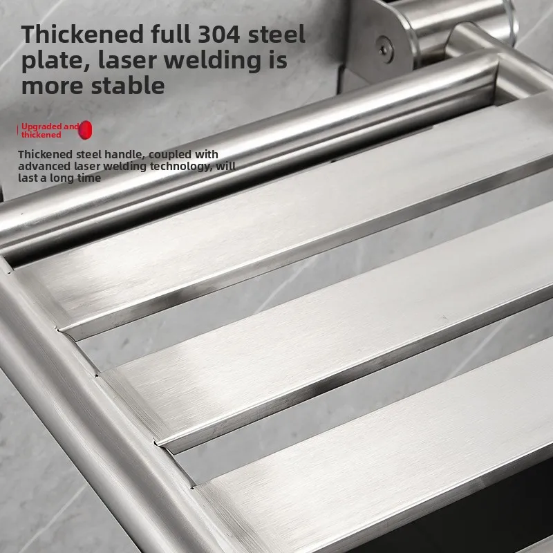 Stainless Steel Wall Mounted Folding Chairs Disabled Bath Seat Chair,Special Shower Chair for The Elderly Non-slip Shower Bench