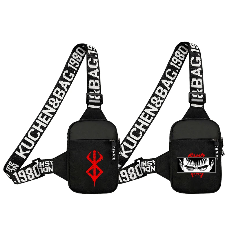 

Сумка через плечо Berserk Guts, маленькая сумка на плечо, вместительная нагрудная сумка, модная аниме-сумка для телефона и ключей