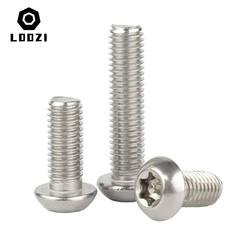 Sechs Lappen-Torx-Knopf aus Edelstahl 304, runder Kopf mit Stift, Diebstahlschutz, manipulationssicher, Sicherheitsbolzen, Schraube M3, M4, M5, M6, M8, M10, M12 – Detail 5