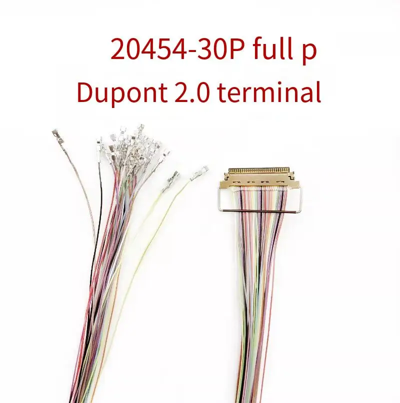 

20454-30P To Dupont 2.0mm Terminal Cable 0.5mm Pitch With Pull Ring