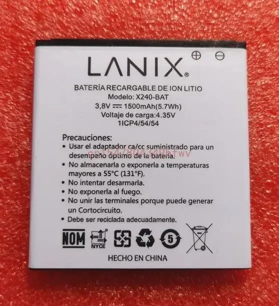 New  LANIX X240 phone X240-BAT Battery 1500mah for LANIX X240 phone battery