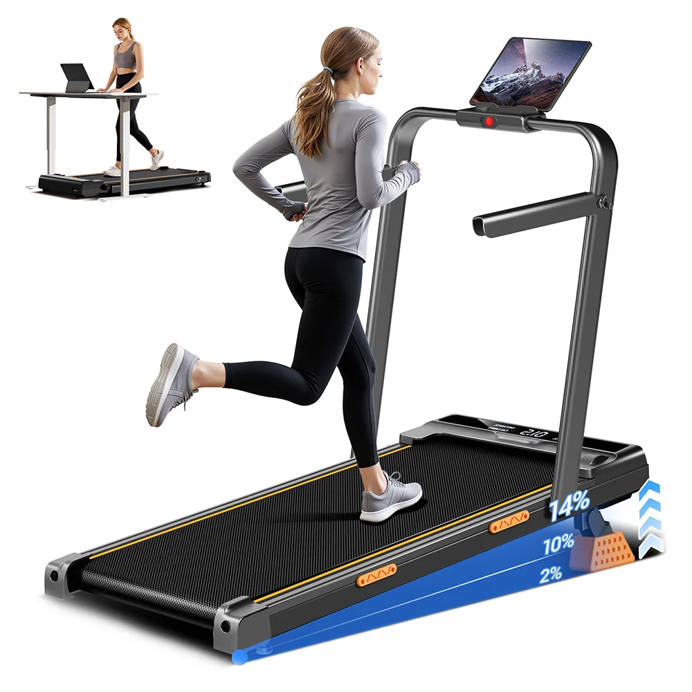 ROBORE X5F Opvouwbare loopband met 14% helling, 2,5 PK stille motor, 10 km/u max. snelheid, 3 niveaus helling, 150 kg belastbaar, LED display - afbeelding 2