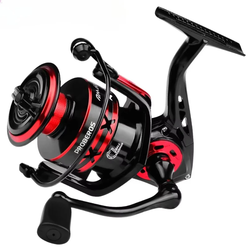 

PROBEROS Fishing Reels 5.2:1 Durable Gear MAX Drag 28lb Smoother Winding Spinning Fishing Reel Sea Fishing Reel with Cast Rod